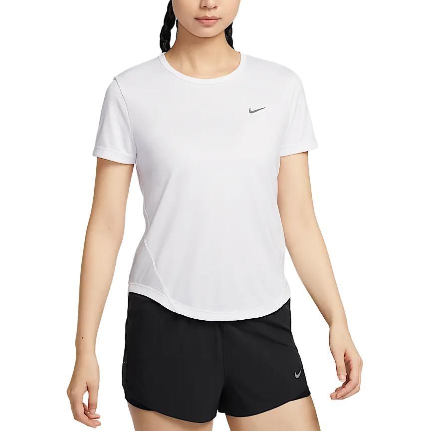 Nike Dri Fit Short Sleeved T Shirts Women's White HQ0649-100