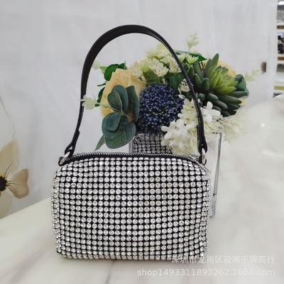 Sommer neue kleine Königstasche Blitz-Diamanttasche Internet-Berühmtheit yuko Xiaojing mit Diamant-König Strassstein-Tasche