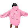 2025 Women's Drawstring Ribbed Long Sleeve Fleece-Lined Hooded Sweatshirt - European Size, In Stock