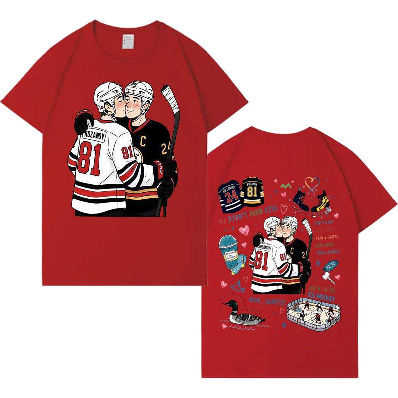 Heated Rivalry Ilya Rozanov Shane Hollander Trendy Graphics Tee Mens Womens Classic T Shrits ONeck Hip Hop Casual Sports Tshrit