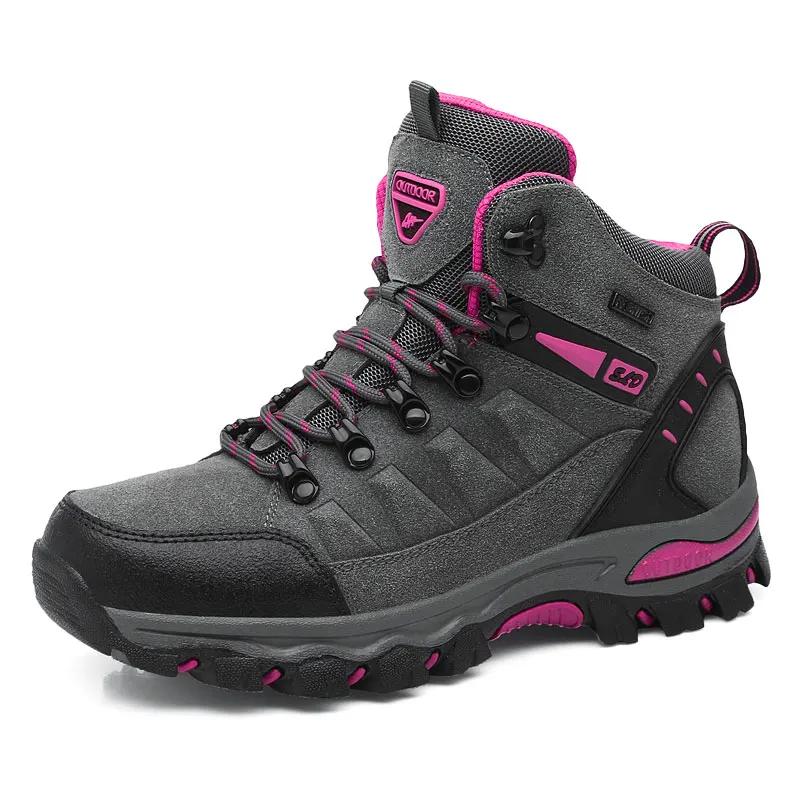 Fashion Winter Men Ankle BootsOutdoor Trekking Boots Hiking Shoes Man Mountain Climbing Treking Sneakers Wandelschoenen Botas De Hombre