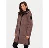 Куртка Женская Linjat Puffer (065-0409) Коричневый/черный