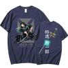 New Anime Tokitou Muichirou Print Short Sleeve T Shirts Women's Men's Crew Neck T-shirts Summer Comfy Soft Tees Tops