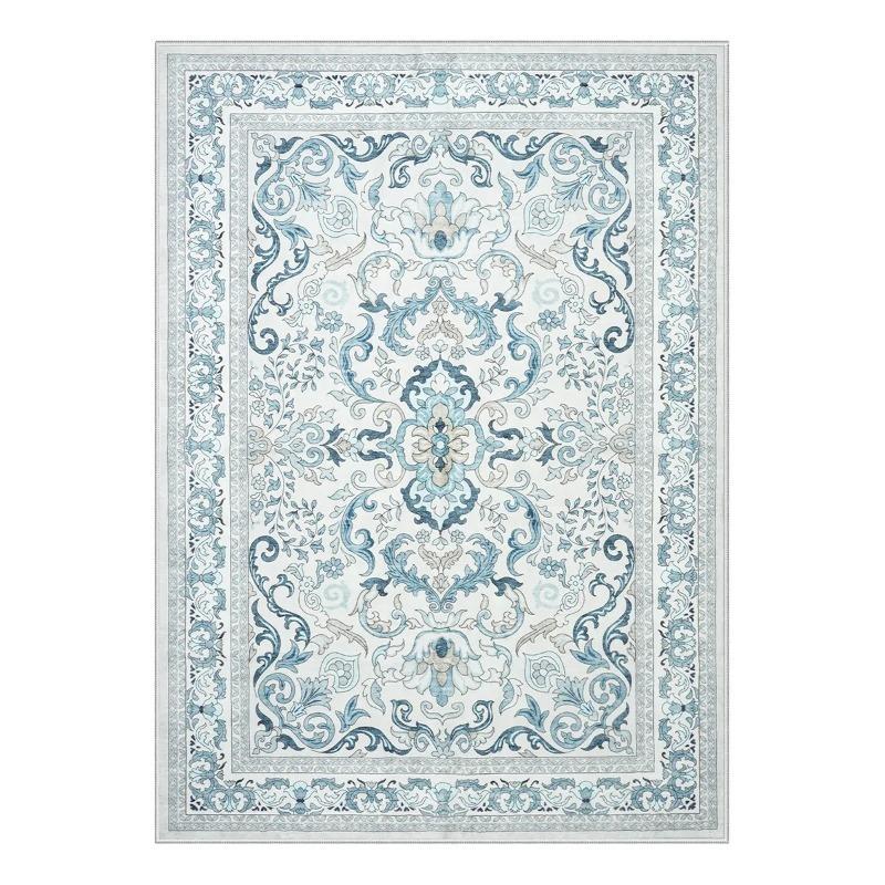 Vintage Floral Garden Elegance Dywan Klasyczny Europejski Design Dywan do Salonu Bohema Dekoracyjny Dywan do Sypialni Antypoślizgowy Wycieraczka