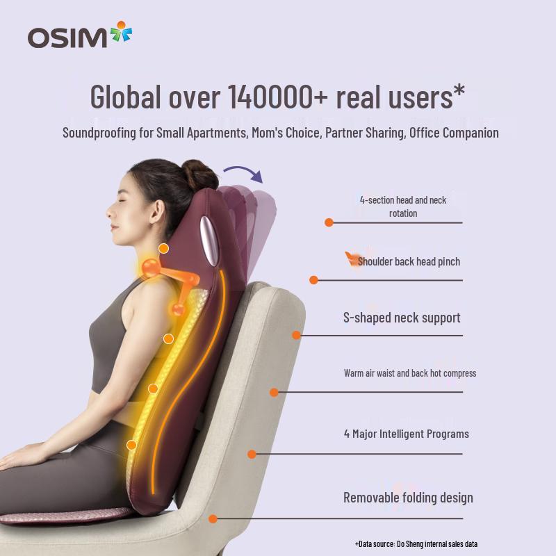 OSIM uJolly 2 Smart Neck and Back Massager Cushion CN plug (adapter included)