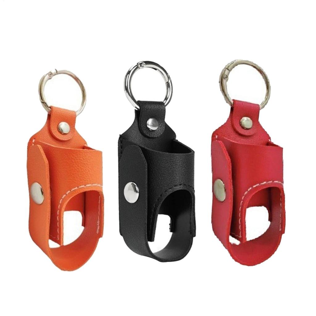 inhaler holder Portable PU Leather inhaler case keychain Spray bottle storage bag L-Shaped Inhaler Portable Stand for outdoor