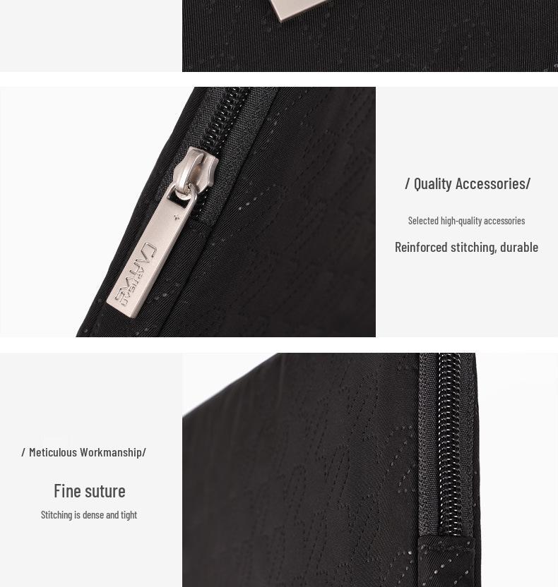 17-inch Faux Leather Laptop Sleeve and Computer Bag