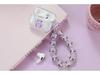 TWS-K44 Wireless Bluetooth Earphones with DIY Hand-Painted Beaded Keychain Case