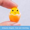 12Pcs Mini Broken Egg Chick Figurine Glow-in-the-dark Miniature Cartoon Egg Chick Resin Statue Sculpture