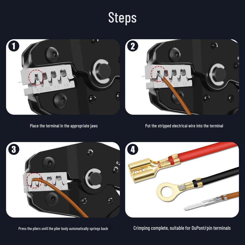 Automotive Wire Harness Crimper: SN-28B, SN-48B, SN-58B Ratcheting Tool
