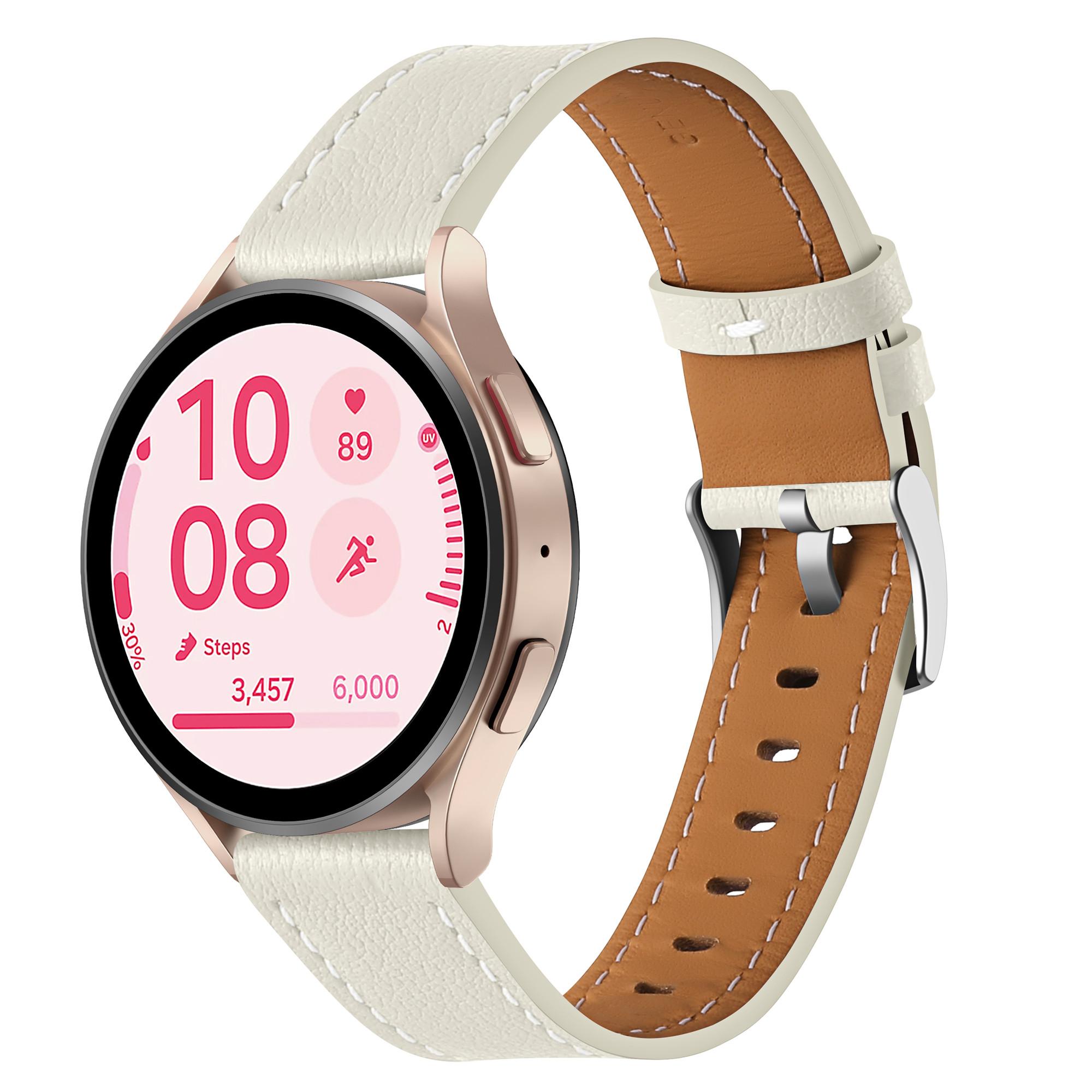 

For Huawei Watch GT 5 41mm Watch Band 18mm Adjustable Genuine Cow Leather Strap Purple