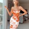New women's summer, sexy suspender sex print dress beach dress dress dress dress