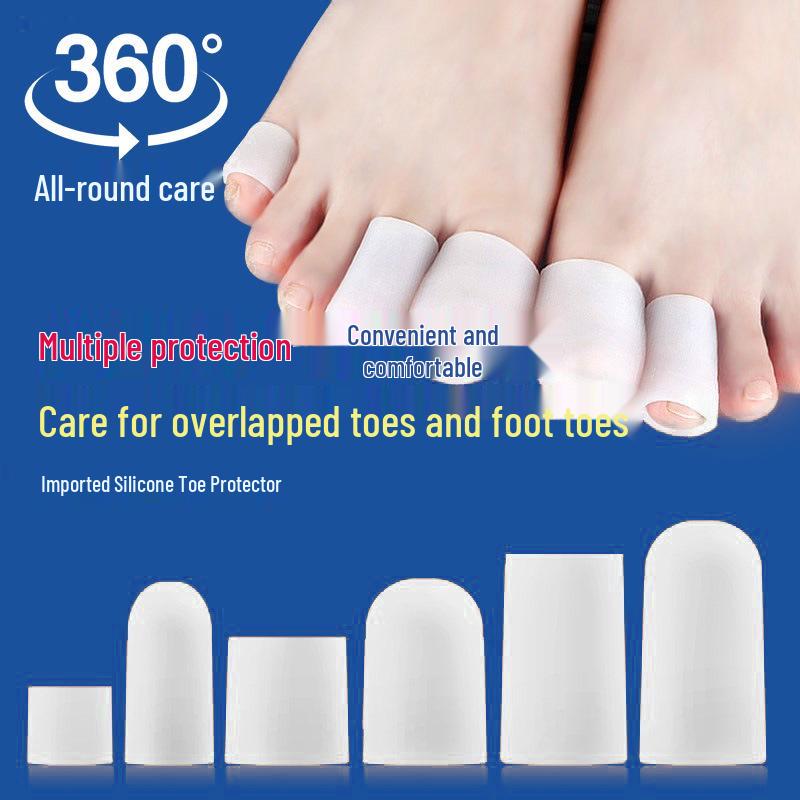 Comfortable Cuttable Silicone Toe Protectors for Sports