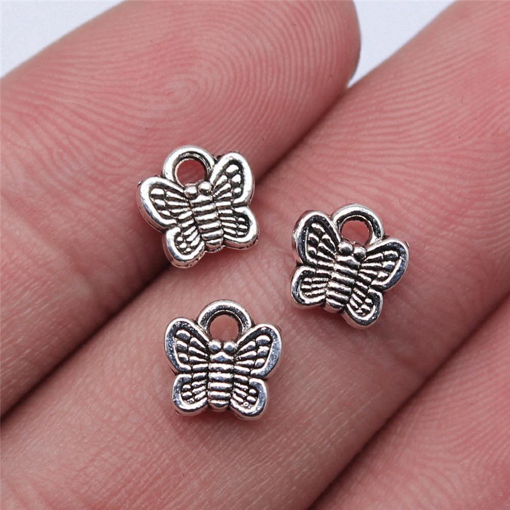 Charms Small Butterfly Pendants Wedding Jewelry Findings ZC114