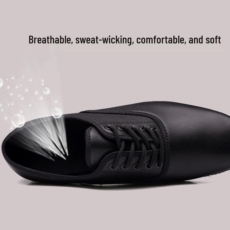 Men's Modern Soft Sole Latin Dance Shoes - Adult Square and Standard Dance Footwear