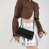 Bags bags women's bags 2025 new Korean version solid color shoulder bag fashion niche design shoulder mirror armpit bag