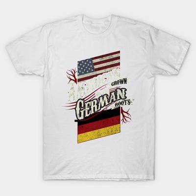 T Shirt Women American Grown With German Roots Harajuku Print Kawaii Tshirt Summer Short Sleeve Female T-Shirt Top Tee