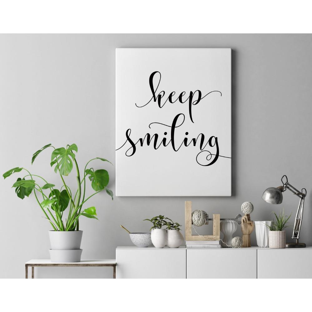 Inspirational quotes Poster Hand painted font canvas living room wall decorative painting art