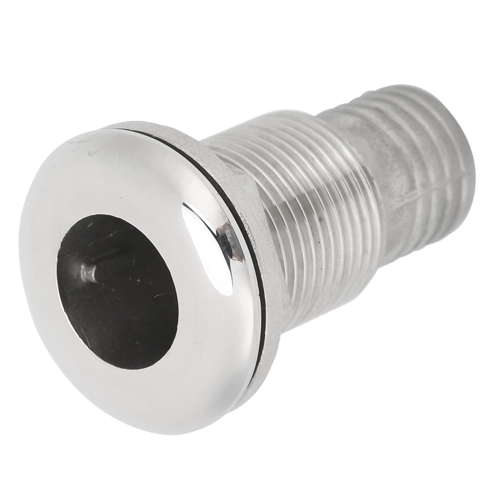 

Marine Boat Thru Hull Fitting Connector Stainless Steel Hose Tail Barb Marine Hardware11 2inch