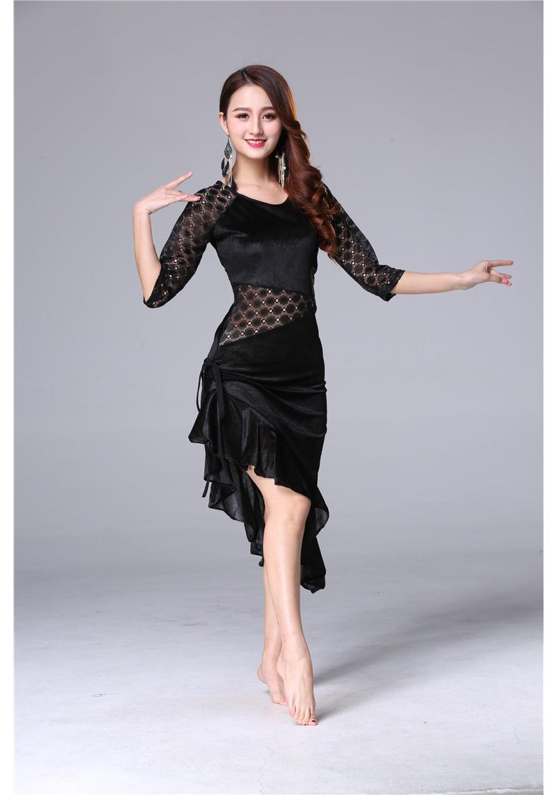 Golden Velvet Slim-Fit Women s Belly Dance Practice Jumpsuit Extra Large