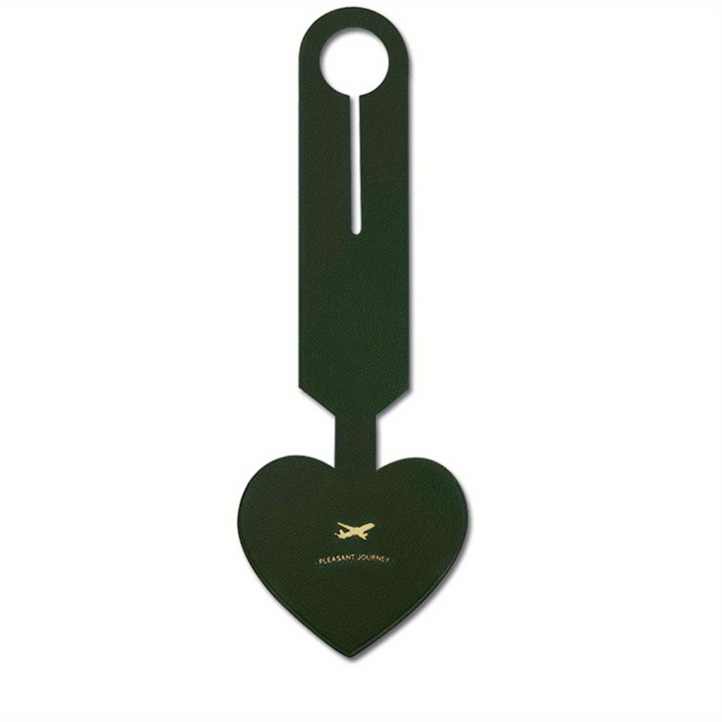 1Pcs Pu Leather Flight Holiday Travel Accessories Suitcase Bags Name ID Address Tags Solid Color Women Men Luggage Tags