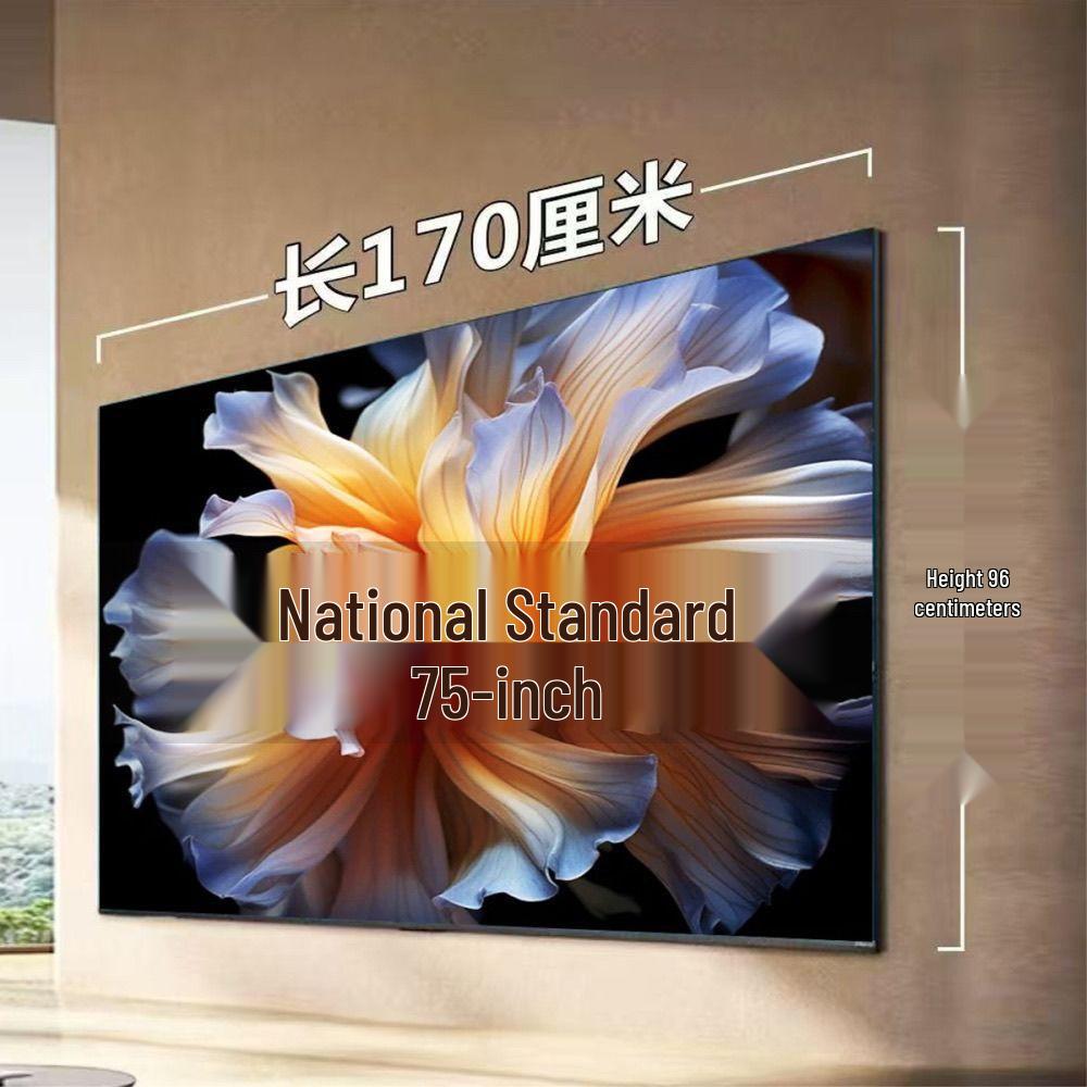 2026 Bezel-less 8K LCD Large Screen LED Home TV: Available in 55, 65, 75, 85, and 100 inches with WiFi connectivity.