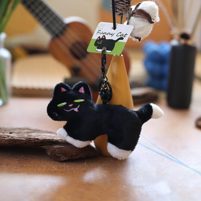 

Милый милый котенок кулон плюшевая игрушка кукла котенок школьный рюкзак подвесное украшение брелок кукла кукла 13cm