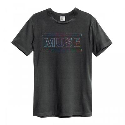 Amplified Unisexové dospelé tričko Muse s logom dúhy