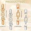4Pcs Vintage-Inspired Waist Cincher Clips for Women - Adjustable Metal Brooches for Dresses Shirts Shawls Secure Hold Zinc Alloy