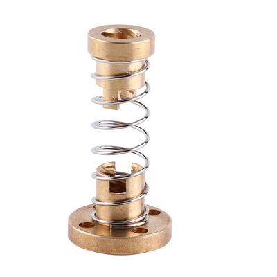 Anti Backlash Spring Loaded Elimination Gap Nut for T8 Threaded Rod Screw 3D Printer Part