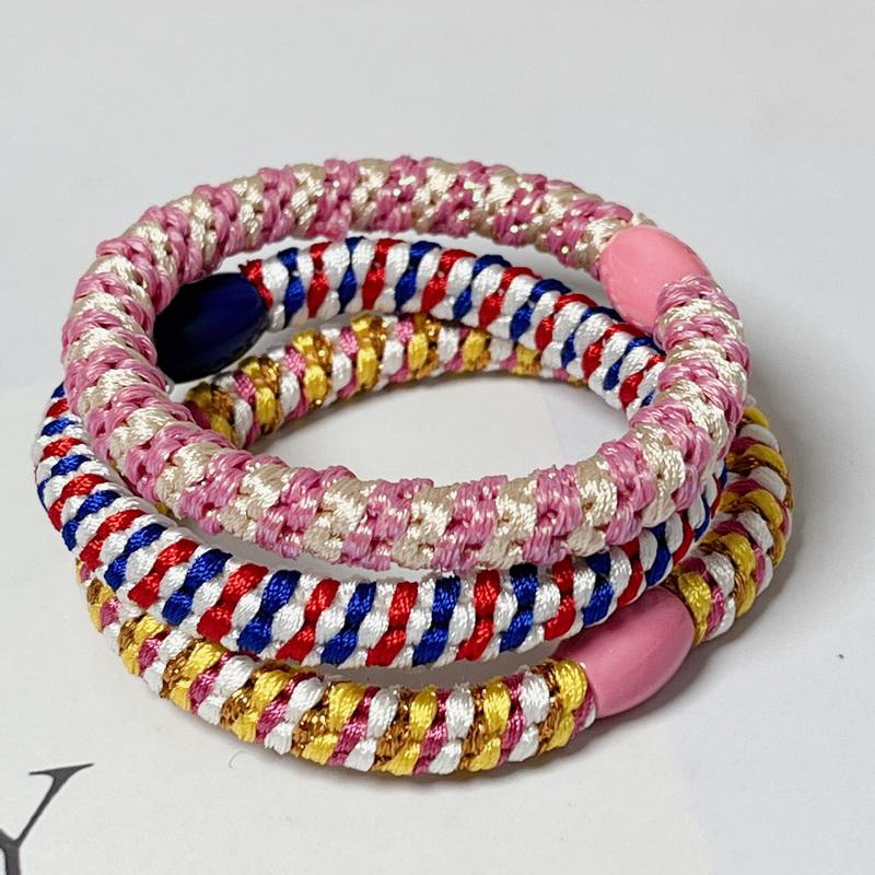 3 Stück/Set Damen Mode Golddraht Haargummis Elastische Spiralhaargummis Für Mädchen Haarspangen Scrunchie-Accessoires Knekkies