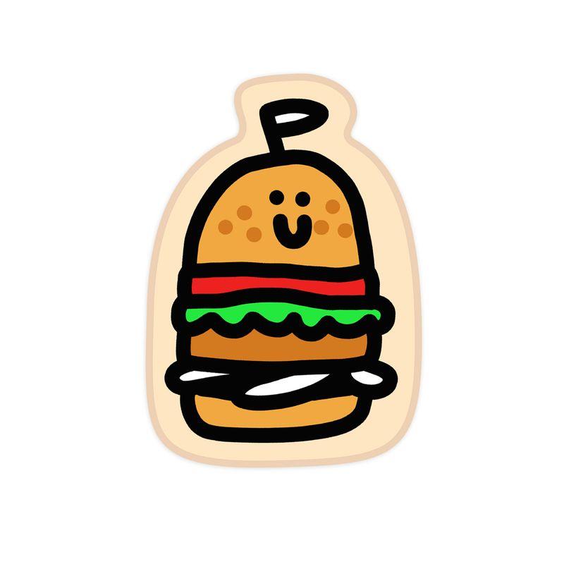 

Simple Notebook Cute Household Girl Mouse Pad [Food Mouse Pad] Hamburger
