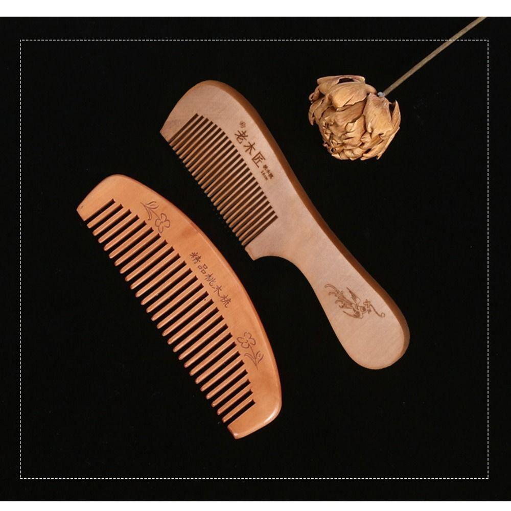 Coarse Tooth Head Acupuncture Point Massage Comb Meridian Gua Sha Pocket Comb  Hair Styling Tools