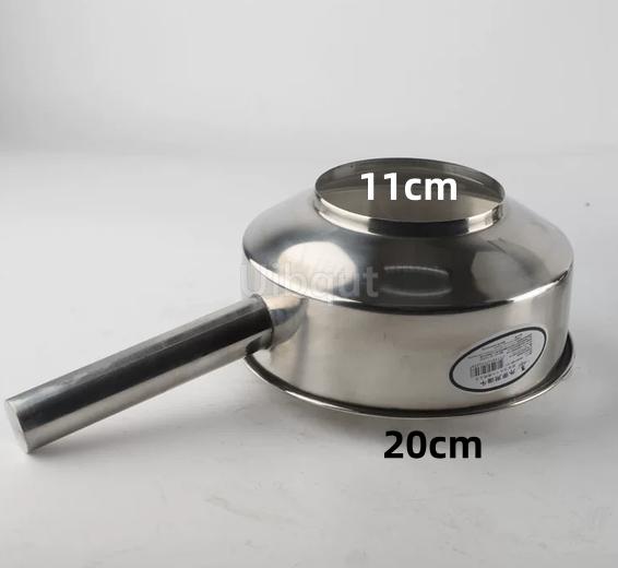 1PC Stainless steel square funnel large big diameter hopper rectangular kitchen funnels industrial wine liquid filling hoppers
