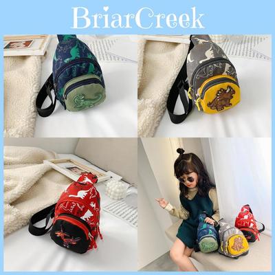 Cute Dinosaur Children's Bag 2024 Stylish Unisex Chest Pack With Cartoon Design And Lightweight Nylon Material