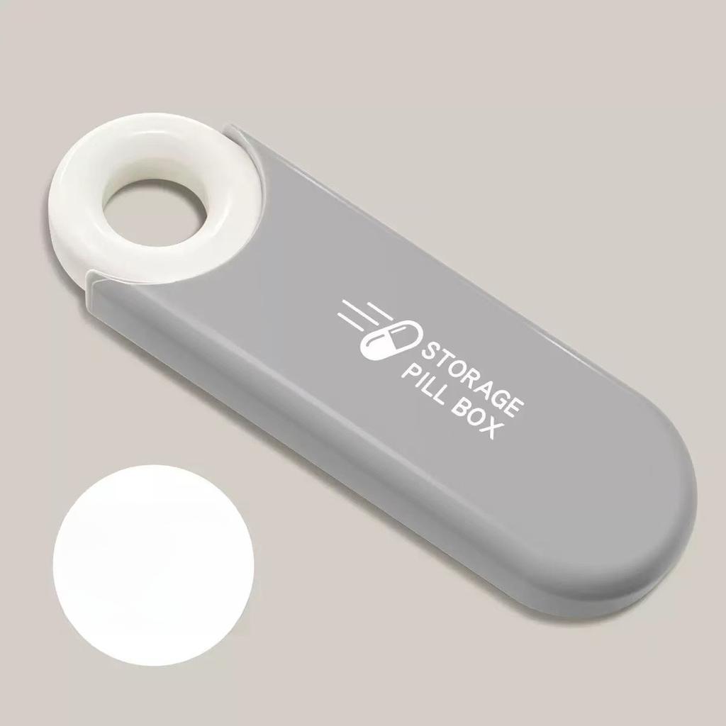 Portable Mini Pill Box Travel Carry On Three Compartments Sealed Moisture Proof Medicine Storage Box