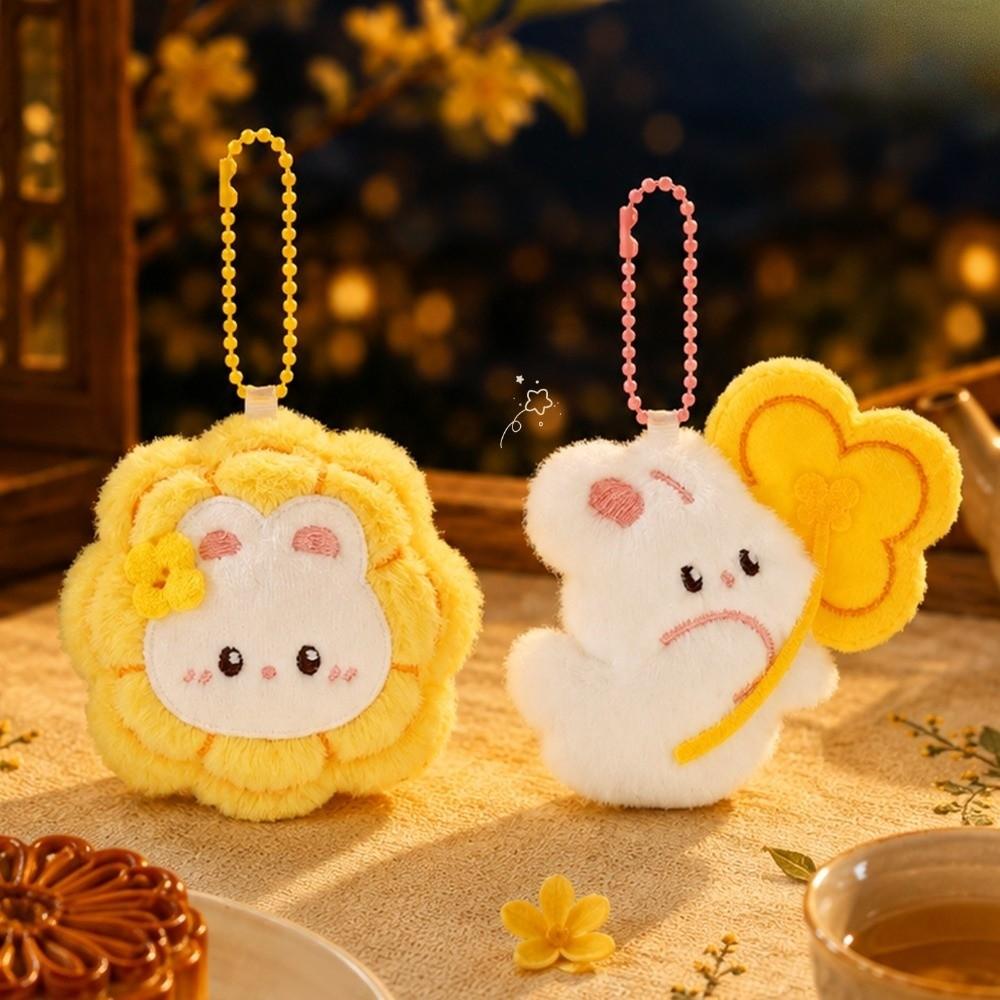 Cartoon Plush Hanging Decoration Versatile Rabbit Keychain Bunny Plush Pendant  Bag Decoration