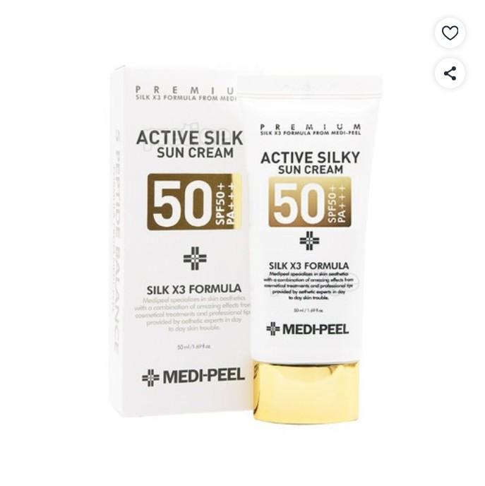 MEDI-PEEL Aktiv Silkeslen Solkräm SPF50+ PA++++ 50ml