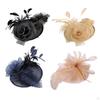Fascinators for Women Tea Party Wedding Cocktail Flower Mesh Feathers Hair Clip