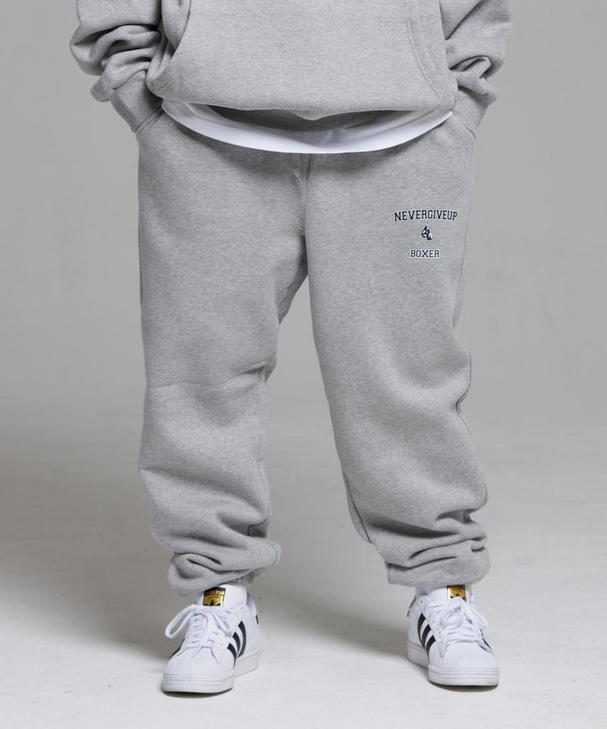 CREAM SODA LAB Lab Never Give Up Gloves Training Jogger Pants Grey