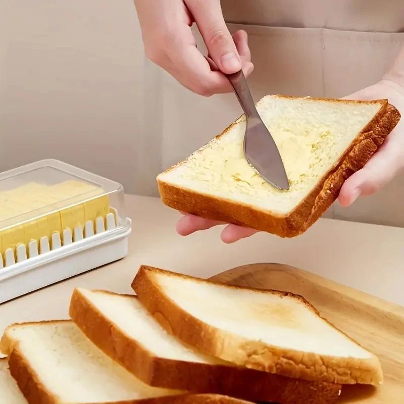 1/2 STÜCK Butter Schneidebox Käse Butter Aufbewahrungsbox mit Deckel Butterdose Stift Butterbehälter für Kühlschrank Küchenhelfer