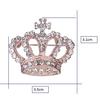 Rhinestone Style Brooch Pin Crown Design Breastpin Vintage Wedding Gift KTJ