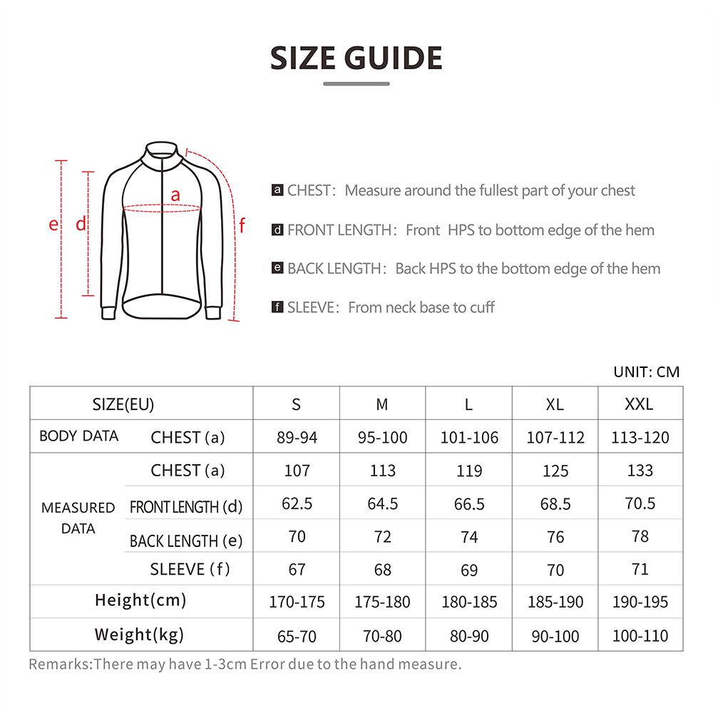 Men Cycling Jacket Windproof Long Sleeve Bicycle Jersey MTB Mountain Bike Jacket Coat