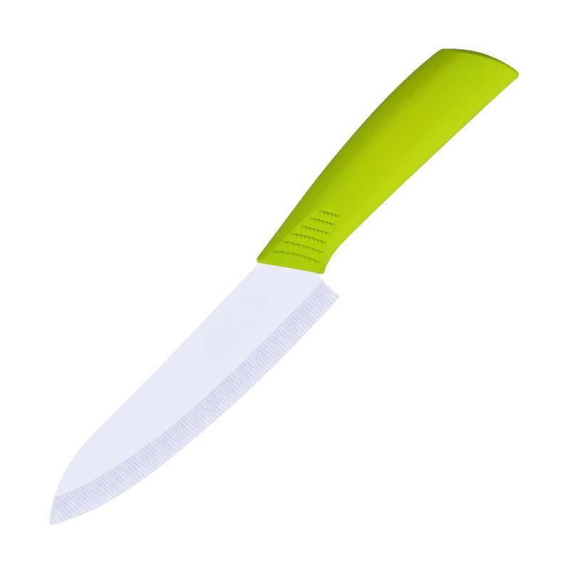 Multi-color Ceramic Fruit Knife for Kitchen 6 Inch Chef Knife with Sheath Utility Slicing Cooking Tool for Vegetable Rustproof Zircon