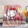 1PC Sanrio Cartoon Print Flannel Blanket, High Quality All Seasons, Home Decor, Warmth and Comfort, Perfect for Christmas Gifts