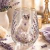 Luxury Gold Rimmed Glass Hummingbird Joy Tea Cup, Colorful Animal Tumbler, Floral Drinking Glassware Golden Rim, Artistic Water for Coffee Juice