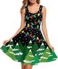 Summer Dress Casual Sleeveless Vest Cotton Skating Vest Short Medium and Long Dress