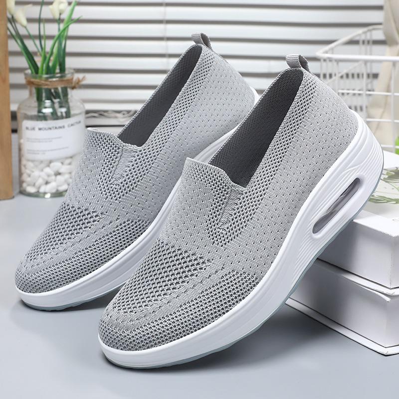 Women Vulcanized Shoes Spring New Fashion Women Slip On Rocking Shoes Thick Soled Air Cushion Casual Shoes for Women