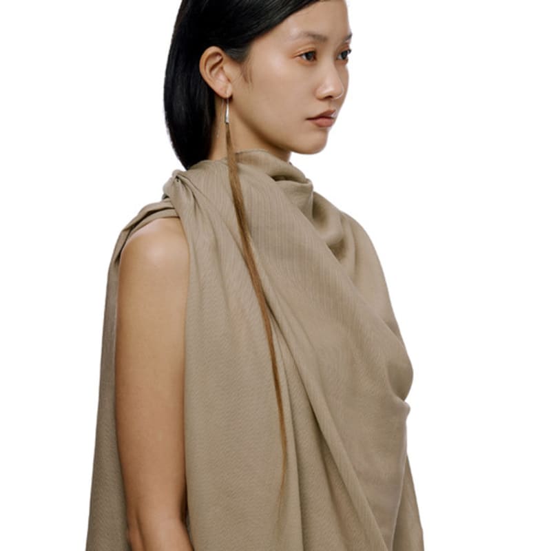 TOAKNET HAIR EARRING BROWN (SINGLE)