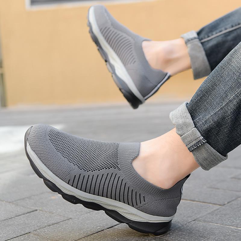 

Модная мужская обувь Сетчатая повседневная обувь Летние кроссовки Спортивный досуг Нескользящая обувь для альпинизма Дышащая Четыре сезона Толстая Модная обувь для ходьбы 35